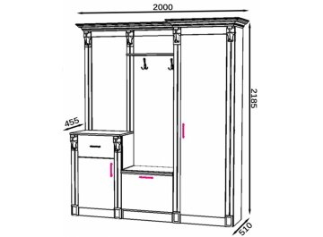 Готовая прихожая Визит-3