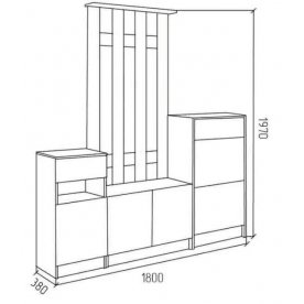 Готовая прихожая СПР2