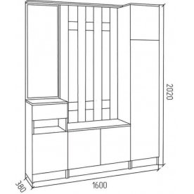 Готовая прихожая СПР3