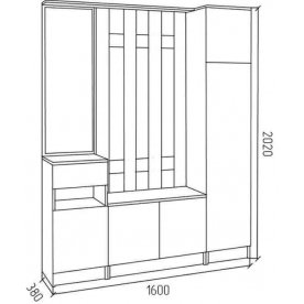 Готовая прихожая СПР3