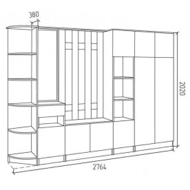 Готовая прихожая СПР4