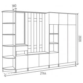 Готовая прихожая СПР4