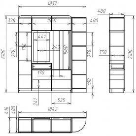 Прихожая Мебелеф 11