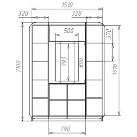 Прихожая Мебелеф 2