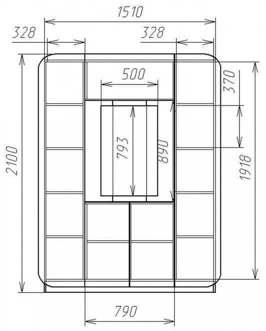 Прихожая Мебелеф 2 ясень шимо светлый / черный