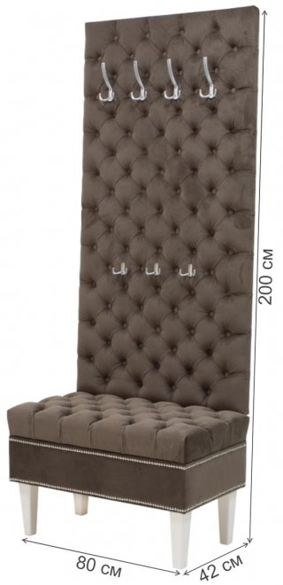 Готовая прихожая Париж 800 neo 09 / белый / серебро