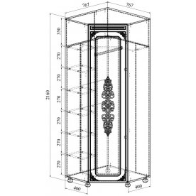 Модульная прихожая Ассоль АС-055