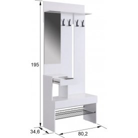 Модульная прихожая Баско К11 комплектация 11