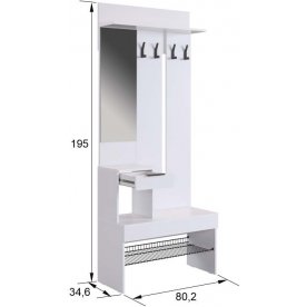 Модульная прихожая Баско К1 комплектация 1