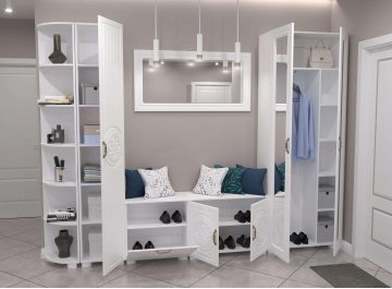 Модульная прихожая Монблан комплектация 2