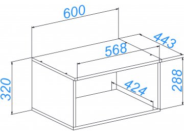 Модульная прихожая Роут комплектация 8