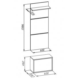 Прихожая ТП-1 + ВШ-5