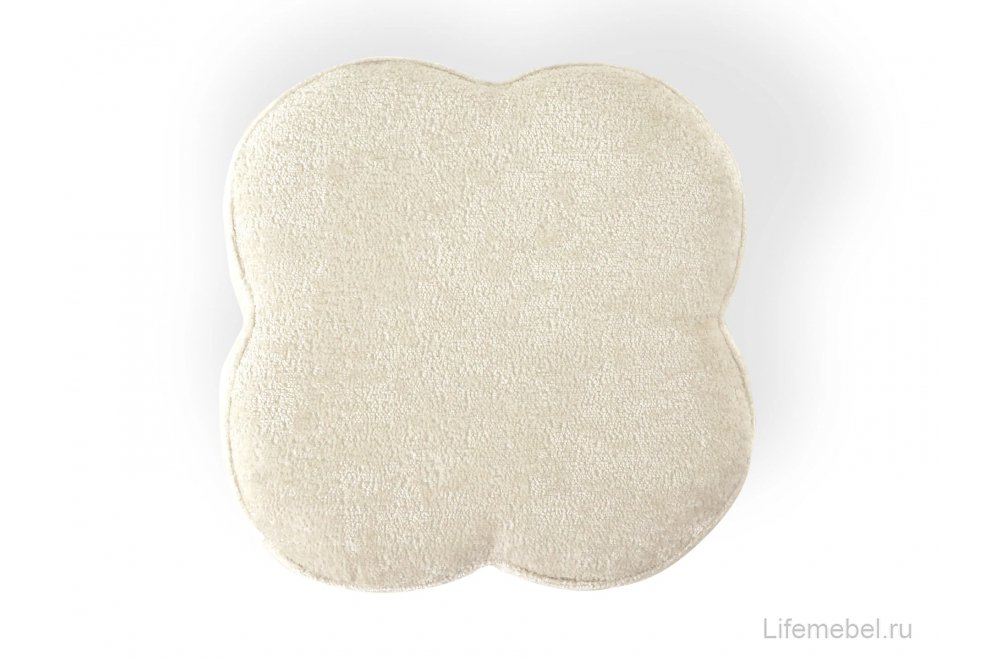 Пуфик белый Quatrefoil