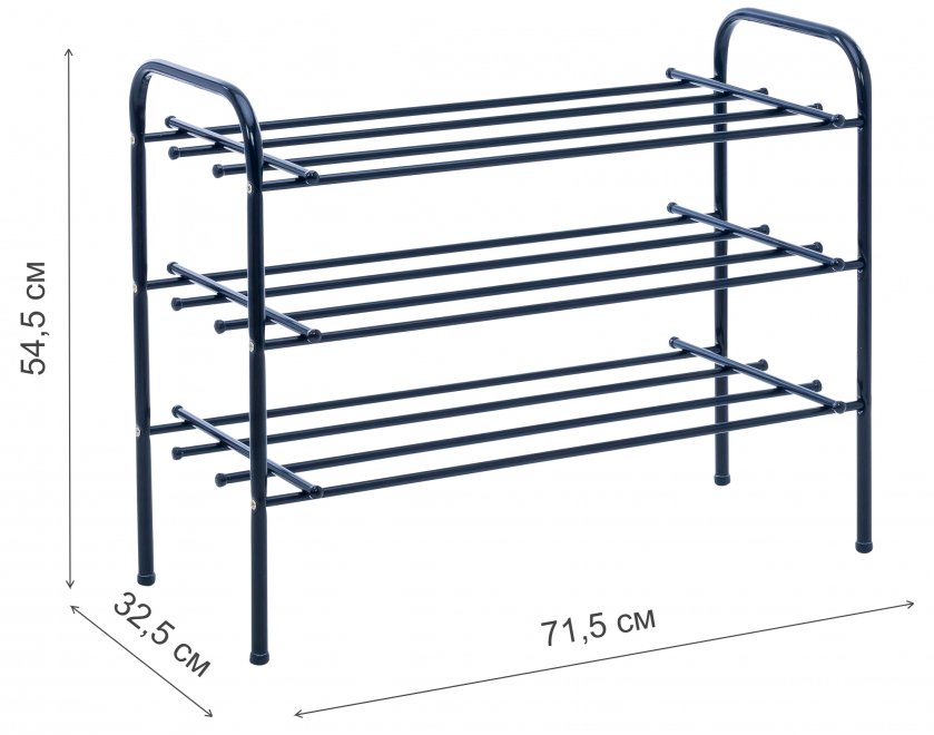 Обувница Leset Комо 3 чёрная