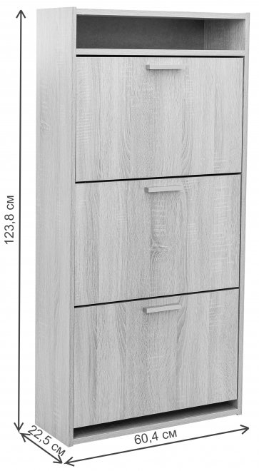 Обувница Leset Ройс 3 дуб сонома