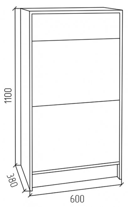 Обувница ПРО белая