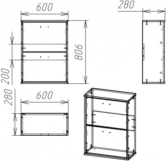 Обувница Мебелеф 9 венге / черный глянец