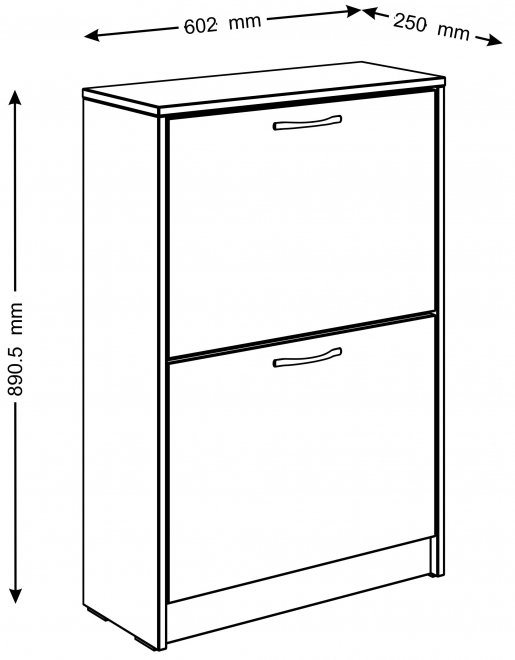 Обувница Орион 60х89 белый