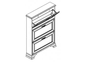 Тумба для обуви Kentaki (Кентаки) SFВ3B каштан