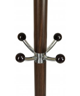Напольная вешалка 238-Y-LM черный мрамор / коричневая под дерево