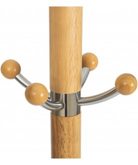 Вешалка для одежды Hanami mod. GH-8617 white (белый) / natural (натуральный)