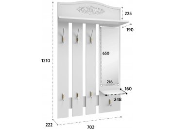 Настенная вешалка Ассоль