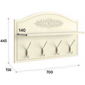Настенная вешалка Ассоль плюс АС-72