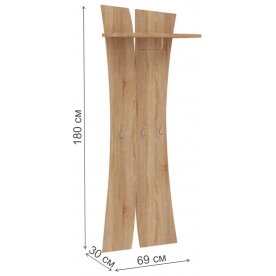 Настенная вешалка Куба 1734.М2