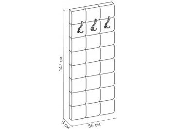 Настенная вешалка Квадрат