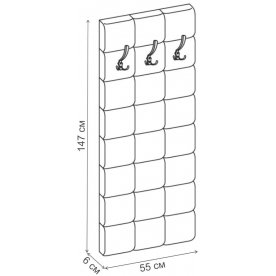 Настенная вешалка Квадрат