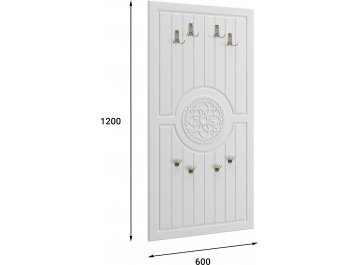 Вешалка настенная Монблан МБ-50 белое дерево