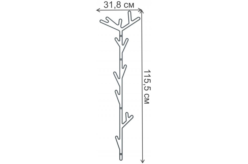 Настенная вешалка Sheffilton SHT-WH37 антрацит