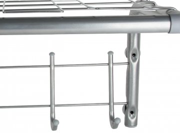 Вешалка настенная SHT-WH7 хром лак / серый