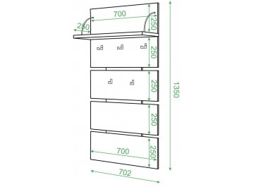 Настенная вешалка СТ-50