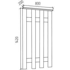 Настенная вешалка ПРВ1