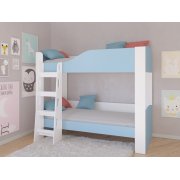 белый / голубой