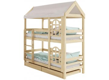 Двухъярусная кровать-домик Юпитер