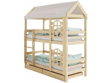 Двухъярусная кровать-домик Юпитер