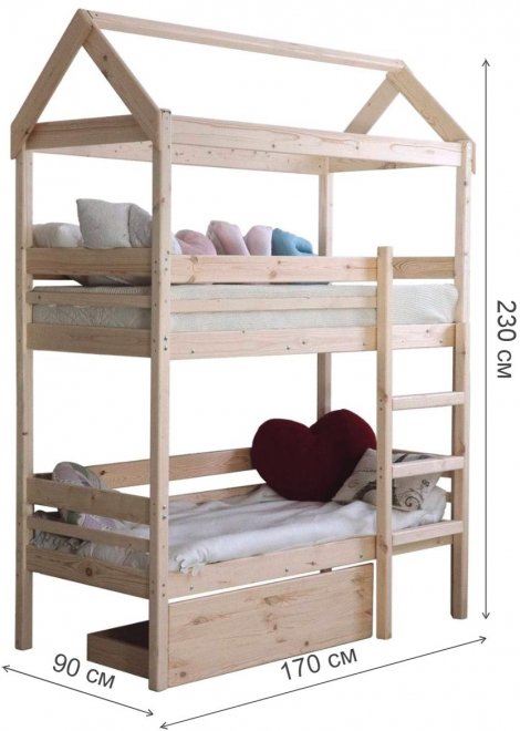 Двухъярусная кровать Джули 80х160