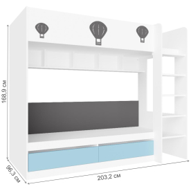 Двухъярусная кровать Касама