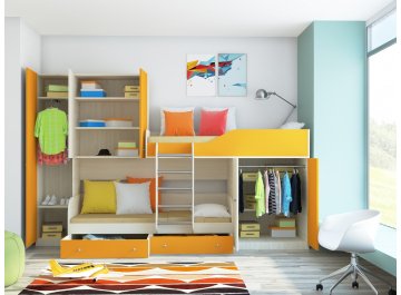 Двухъярусная кровать Лео