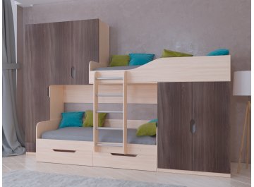 Двухъярусная кровать Лео