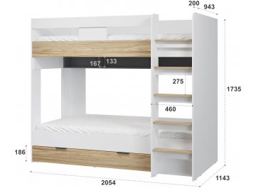 Двухъярусная кровать Скайлайт СЛ-30К