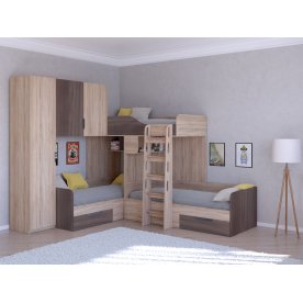 Двухъярусная кровать Трио/1