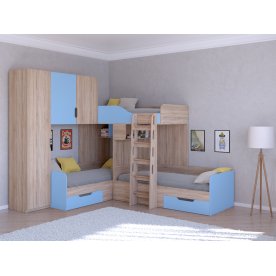 Двухъярусная кровать Трио/1