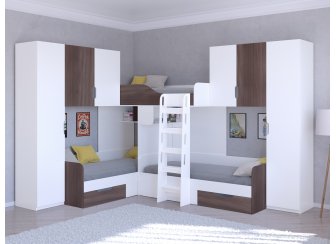 Двухъярусная кровать Трио/3