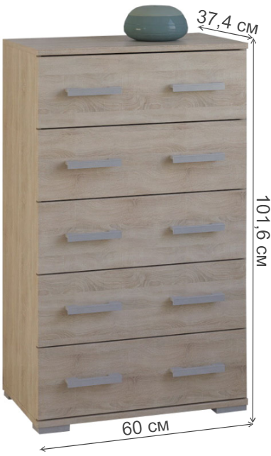 Комод Вента-96 дуб сонома