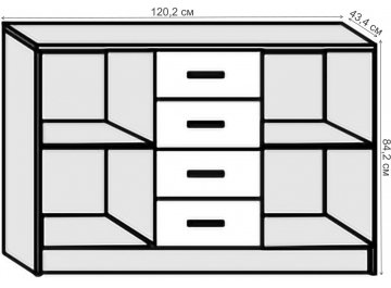 Комод Кэт-6 ЛДСП