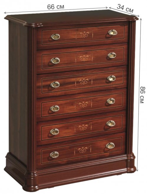 Комод №721 орех пекан