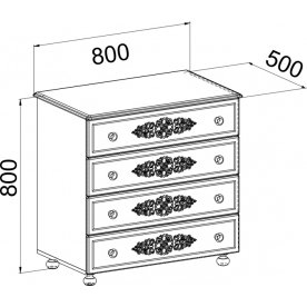 Комод Ассоль АС-5